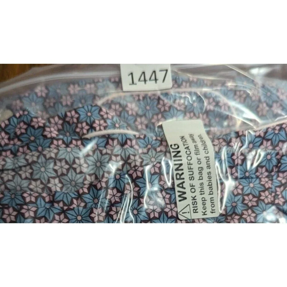 DEREK ROSE‎ Pajama Top Women Medium Floral Print Button Front Long Sleeve PJ